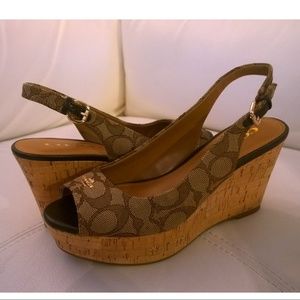 *CLEARANCE*BRAND NEW Coach Ferry Platform Sandals